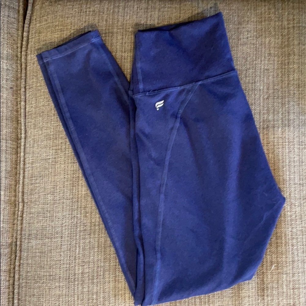 Fabletics High Rise Heather Blue Leggings Size S